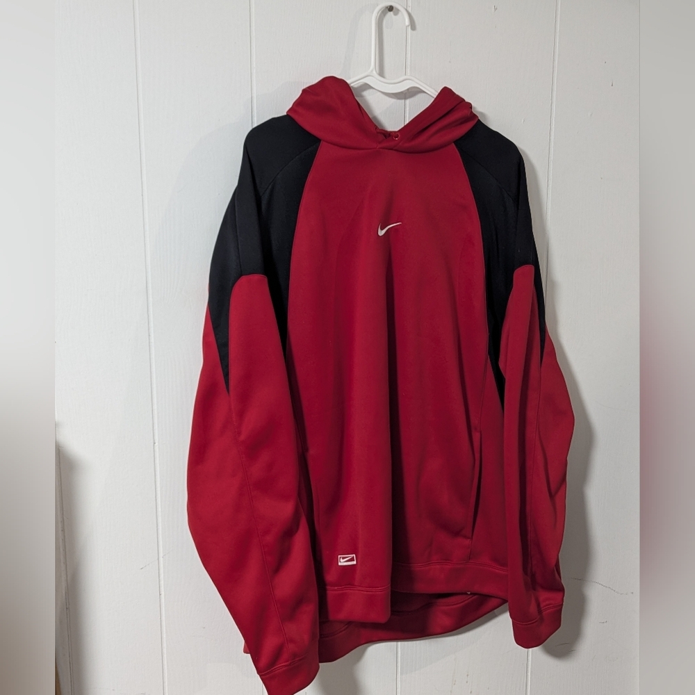 Nike Red And Black Dri Fit Hoodie